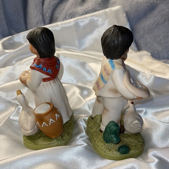 Homco Indian Indiana Homco Figurines for sale | eBay Home Interiors Vintage Collectible Native American Children Figurines 1409